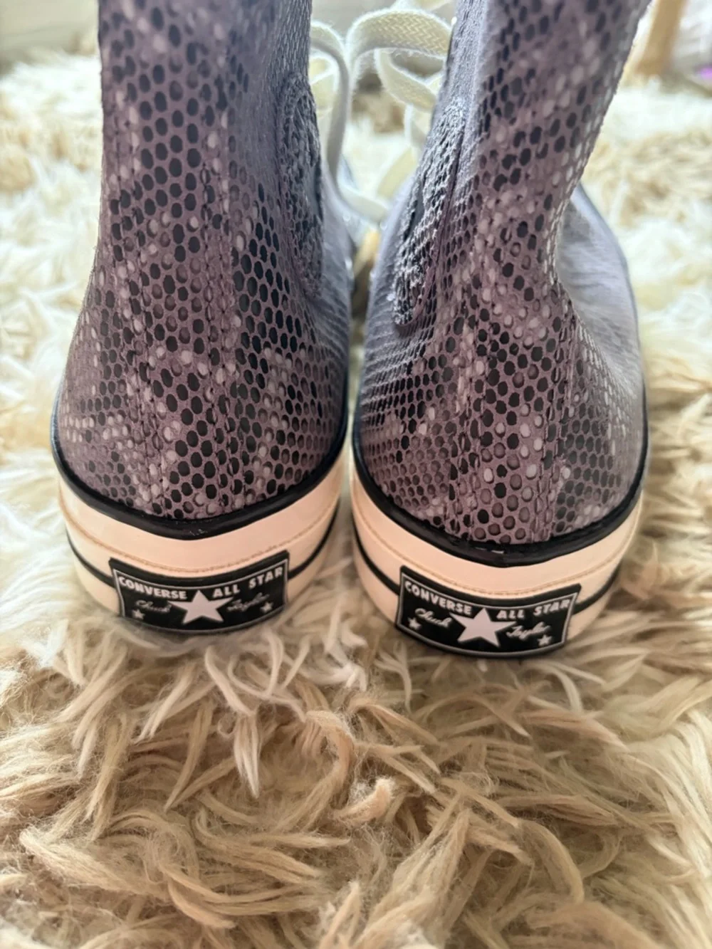 Converse Chuck 70 High 'Faux Snakeskin' in a Mauve Stone colorway size 8.5 - Picture 7 of 7